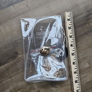 Clear PVC Cell Phone Stadium Concert Crossbody Bag Purse